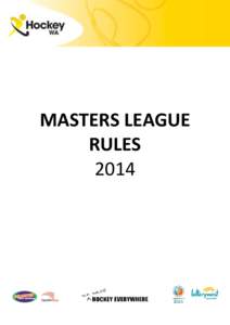 MASTERS LEAGUE RULES 2014 1