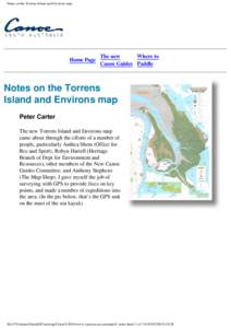 Notes on the Torrens Island and Environs map