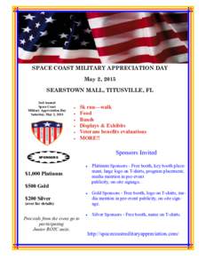 Business Name  SPACE COAST MILITARY APPRECIATION DAY May 2, 2015 SEARSTOWN MALL, TITUSVILLE, FL 2nd Annual