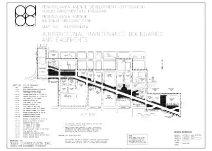 Pennsylvania Ave, Jurisdictional Maintenance Boundaries and Easement map