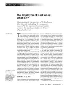 The Employment Cost Index: what is it?