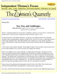 Independent Women's Forum - The Women's Quarterly