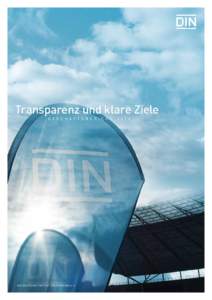Transparenz und klare Ziele – Geschäftsbericht 2012