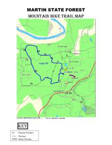 MARTIN STATE FOREST MOUNTAIN BIKE TRAIL MAP Loop “D”  KEY
