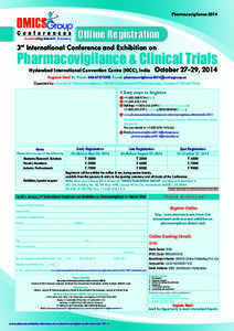 Pharmacovigilance[removed]Offline Registration 3rd International Conference and Exhibition on  Pharmacovigilance & Clinical Trials