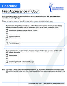 1011_Checklist-First Appearance in Court