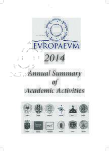 2014 Annual Summary of Academic Activities  CONTENTS & MISSION