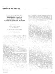 Fear / Anxiety / Emotions / Philosophy of life / Major depressive disorder / Eric Gunderson / Insomnia / Winter-over syndrome / Depression / Psychiatry / Abnormal psychology / Clinical psychology