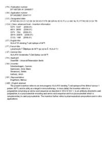 HLA-A / Epitope / Antigen / Immune system / WT1 / Immunogenicity