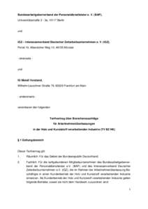 Bundesarbeitgeberverband der Personaldienstleister e. V. (BAP), Universitätsstraße 2 - 3a, 10117 Berlin und  iGZ – Interessenverband Deutscher Zeitarbeitsunternehmen e. V. (iGZ),