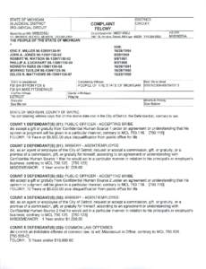 DISTRICT: CIRCUIT: STATE OF MICHIGAN 36 JUDICIAL DISTRICT 3RD JUDICIAL CIRCUIT