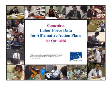 Connecticut  Labor Force Data for Affirmative Action Plans 4th Qtr[removed]