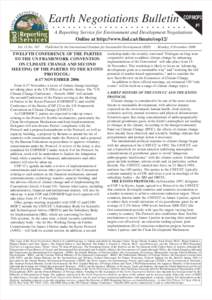 Carbon finance / Climate change / Kyoto Protocol / Flexible Mechanisms / Clean Development Mechanism / The Adaptation Fund / Intergovernmental Panel on Climate Change / Emissions trading / Joint Implementation / United Nations Framework Convention on Climate Change / Environment / Climate change policy