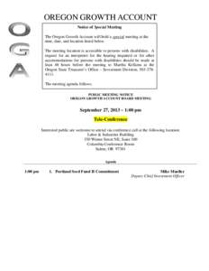 Microsoft Word - Special Meeting Notice and Agenda-OGA[removed]docx