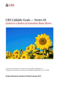 Microsoft Word - UBS Callable Goals 43 PDS (FINAL)