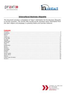 Microsoft Word - Intercultural Business Etiquette v1.doc