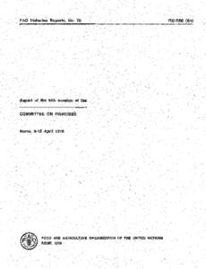 Report of the fourth session of the Committee on Fisheries. Rome, 9-15 April 1970