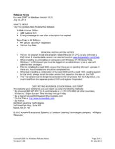 Software / Computer accessibility / Kurzweil Educational Systems / Kurzweil / Cambium Learning Group / Windows Vista / Windows XP / Windows / Kurzweil K250 / Microsoft Windows / Assistive technology / System software