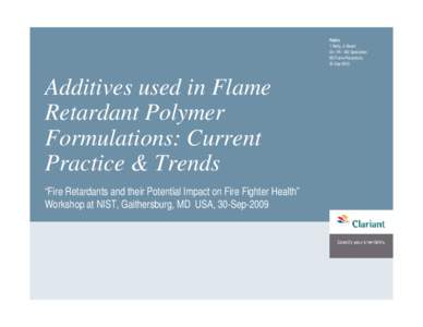 Flame Retardant Polymer Formulations
