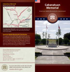 Cabanatuan Memorial  GPS N15[removed]E121[removed]Cabanatuan Memorial