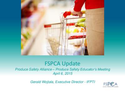 FSPCA Webinar May 12, 2014