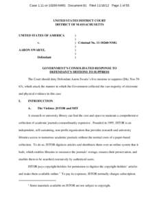 Case 1:11-cr[removed]NMG Document 81 Filed[removed]Page 1 of 55  UNITED STATES DISTRICT COURT DISTRICT OF MASSACHUSETTS  UNITED STATES OF AMERICA