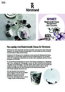 Pressinfo Juni 2012 NYHET!  Mademoiselle Oiseau