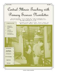 May[removed]Railway Post Office Central Illinois Teaching with Primary Sources Newsletter