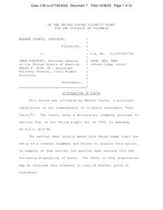 Case 1:02-cv[removed]EGS Document 7  Filed[removed]Page 1 of 12 IN THE UNITED STATES DISTRICT COURT FOR THE DISTRICT OF COLUMBIA