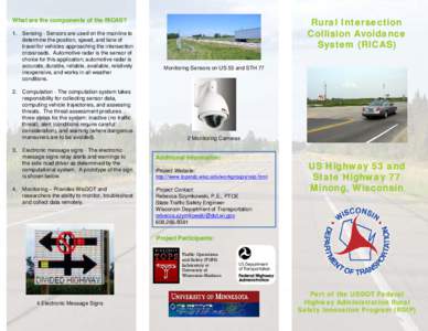 Road transport / Traffic law / Transport engineering / Wisconsin Highway 77 / Road traffic safety / Minong /  Wisconsin / Intelligent transportation system / Intersection / U.S. Route 53 / Transport / Land transport / Road safety