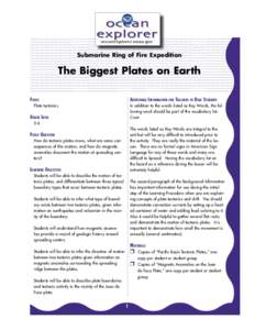 The Biggest Plates on Earth