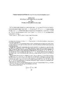 TREBLY-MAGIC SYSTEMS IN A LATIN 3-CUBE OF ORDER EIGHT JOSEPH ARKiW 197 Old Wyaek Turnpike, Spring Valley, Mew York 10977