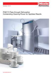 Dishwashers | PGPG8172 Pass-through Dishwasher Outstanding Cleaning Power for Spotless Results  www.mydishwasher.ca