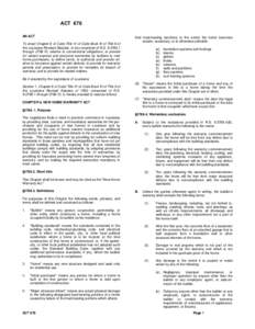 ACT 676 AN ACT To enact Chapter 6 of Code Title IV of Code Book III of Title 9 of the Louisiana Revised Statutes, to be comprised of R.S. 9:[removed]through[removed], relative to conventional obligations; to provide for cer