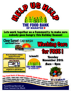 Food Bank Car Wash Flyers