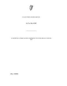 STATUTORY INSTRUMENTS.  S.I. No. 106 of 2007 ————————