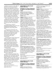 Federal Register / Vol. 76, No[removed]Friday, November 4, [removed]Notices  mstockstill on DSK4VPTVN1PROD with NOTICES available for inspection at the offices of the Board of Governors. Interested