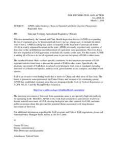 Emerald Ash Borer Iowa Quarantine 24 Counties FO.docx