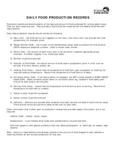 Microsoft Word - Daily Food Production Record Instr.doc