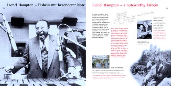 Lionel Hampton – Eisbein mit besonderer Note  Lionel Hampton – a noteworthy Eisbein