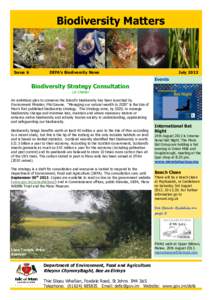 Biodiversity Matters  Issue 6 July 2013