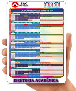 CALENDÁRIO ESCOLAR 2º SEMESTRE 2014 JULHO Dom