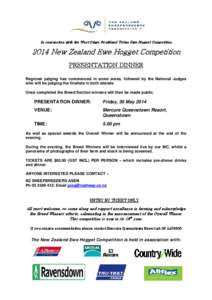 In conjunction with the West Otago Southland Triton Ewe Hogget Competition[removed]New Zealand Ewe Hogget Competition