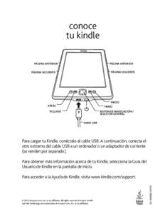 conoce tu kindle PÁGINA ANTERIOR PÁGINA ANTERIOR PÁGINA SIGUIENTE