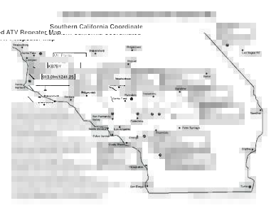 Southern California Coordinated ATV Repeater Map Mt. Potosi KB7BY 913.0fmSanta Barbara