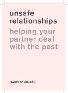 unsafe relationships helping your partner deal with the past