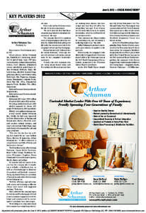 June 8, 2012 — CHEESE MARKET NEWS®  13 KEY PLAYERS