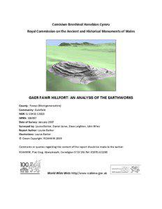 Comisiwn Brenhinol Henebion Cymru  Royal Commission on the Ancient and Historical Monuments of Wales   
