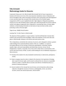 DOCENTS TEACHING METHODOLOGY GUIDE