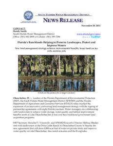 South Florida Water Management District / St. Johns River Water Management District / Florida Department of Environmental Protection / Okeechobee County /  Florida / Draining and development of the Everglades / Everglades National Park / Florida / Everglades / Lake Okeechobee